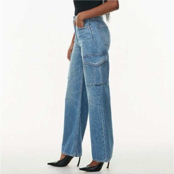 Aritzia Denim - Aritzia Denim Forum Farrah Hi-Rise Wide Leg Cargo Jeans